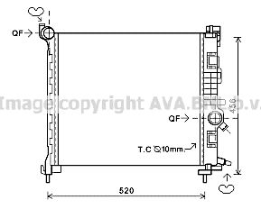 AVA QUALITY COOLING Radiaator,mootorijahutus OL2562